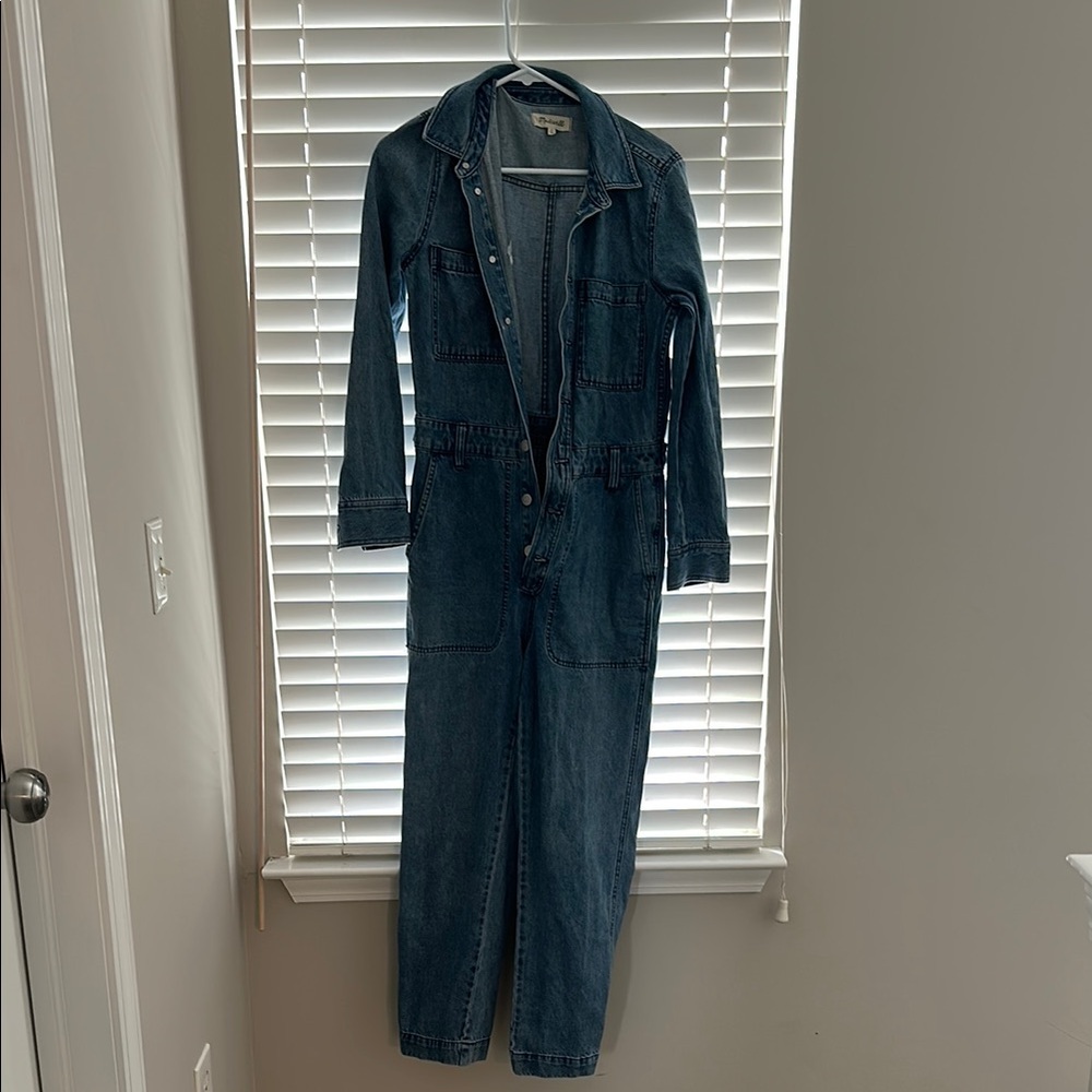 Madewell Denim Jumpsuit Jean Coveralls Long Sleeve - Picture 4 of 8